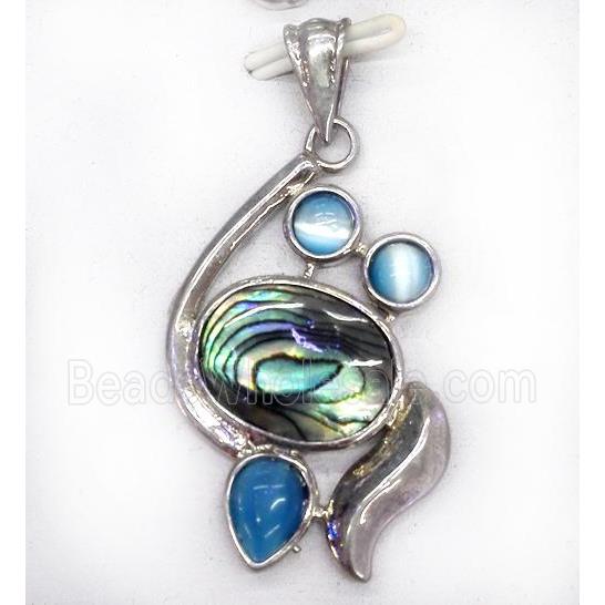 Paua Abalone shell pendant
