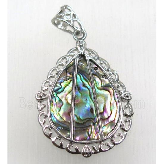 Paua Abalone shell pendant
