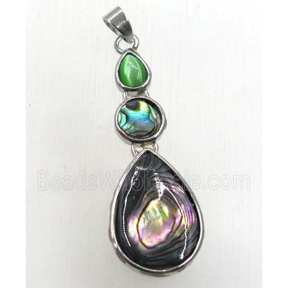 Paua Abalone shell pendant