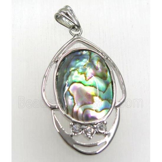 Paua Abalone shell pendant