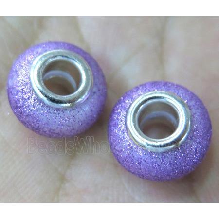 pearlized shell beads, matte rondelle