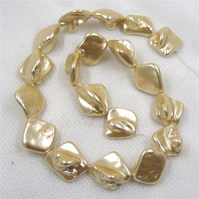 baroque style freshwater shell beads, freeform