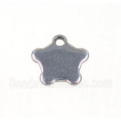 stainless steel star pendant
