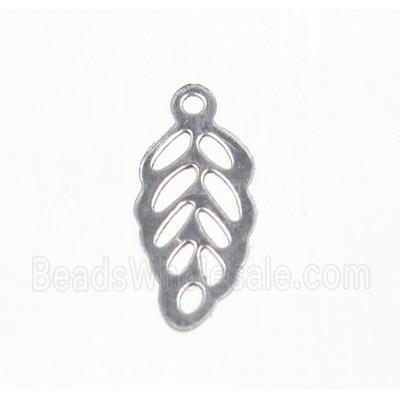 stainless steel Leaf pendant