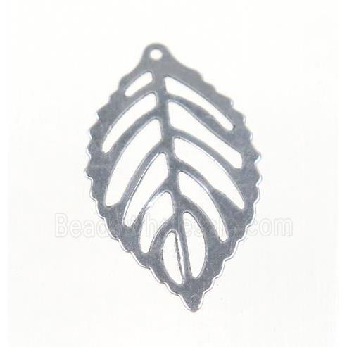 stainless steel Leaf pendant