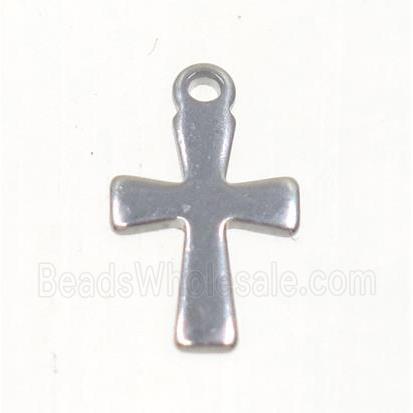 stainless steel cross pendant