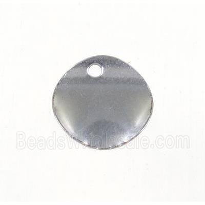 stainless steel circle pendant