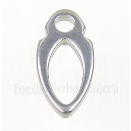 stainless steel arrowhead pendant