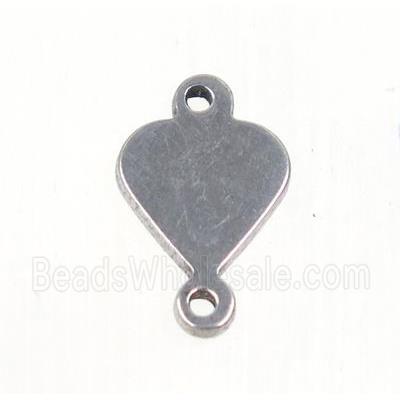 stainless steel connector, heart