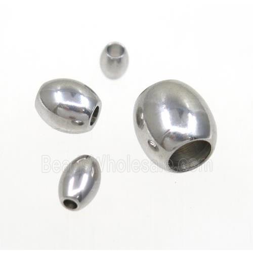 stainless steel barrel beads