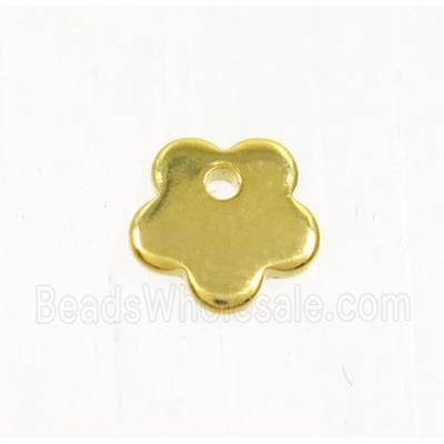stainless steel pendant, gold plated