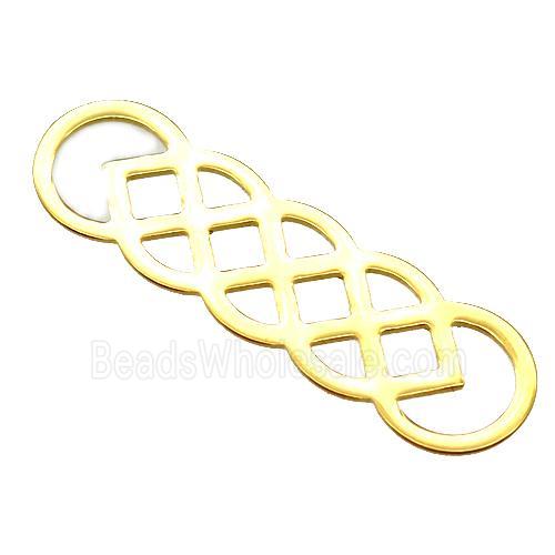 stainless steel pendant, gold plated