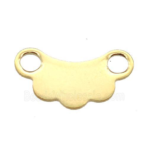 stainless steel pendant, stampings, gold plated