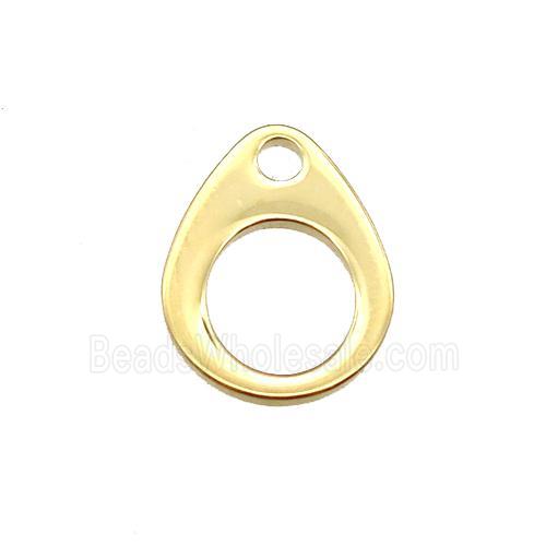 stainless steel pendant, stampings, gold plated
