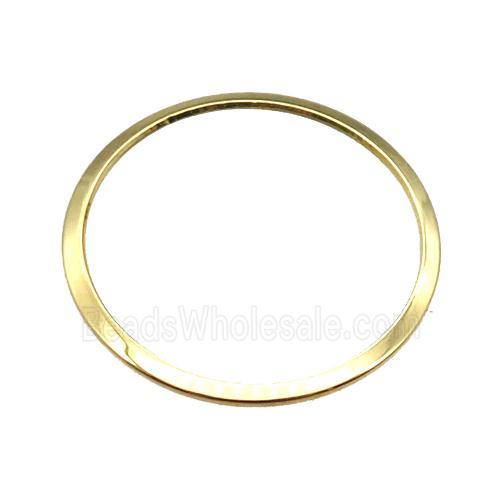 stainless steel circle JumpRings, gold plated