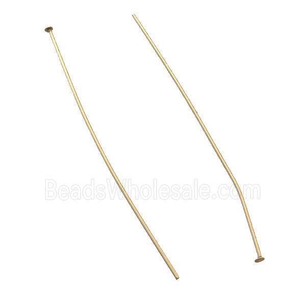 stainless steel T-headpins, gold plated