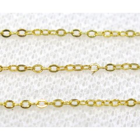 stainless steel chain, unfaded gold plated