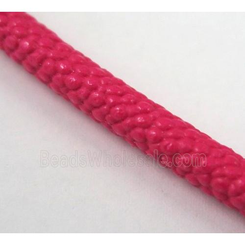 PU leather cord, round