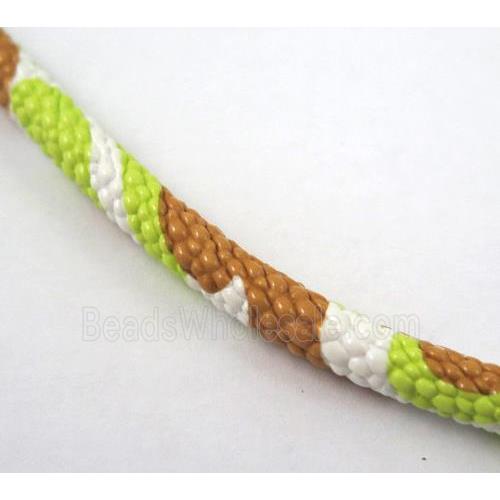 PU leather cord, round