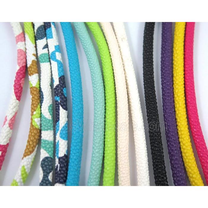 PU leather cord, round