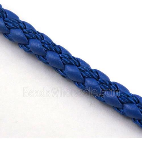 PU leather cord, round