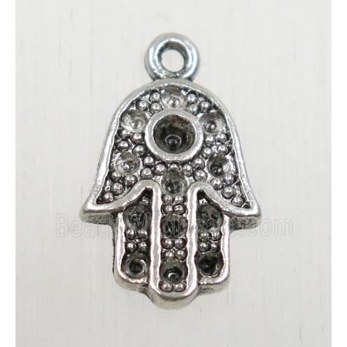 tibetan silver hamsahand pendant, non-nickel