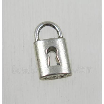 tibetan silver lock pendant, non-nickel