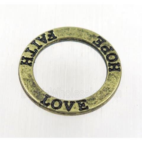 tibetan silver links, non-nickel, antique gold