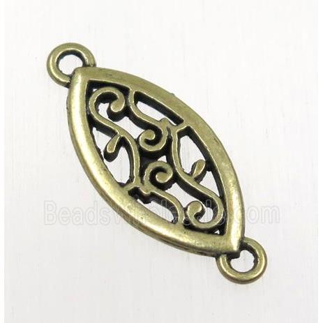 tibetan silver connector, non-nickel, bronze