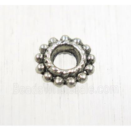 tibetan silver zinc spacer beads, non-nickel