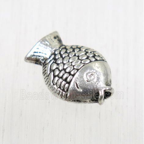 tibetan silver zinc fish beads, non-nickel