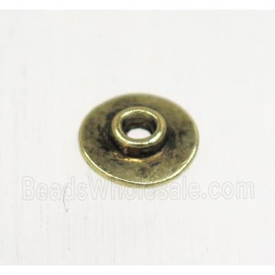 tibetan silver zinc beads, non-nickel, antique gold