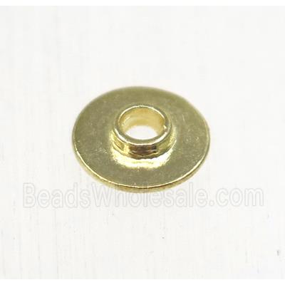 tibetan silver zinc beads, non-nickel, gold plated