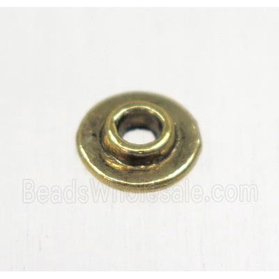 tibetan silver zinc beads, non-nickel, antique gold