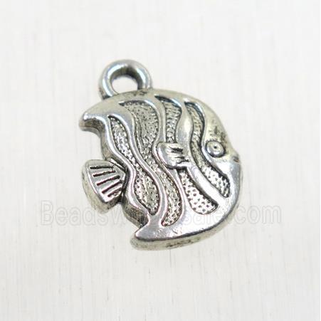 tibetan silver Zinc fish pendant, non-nickel