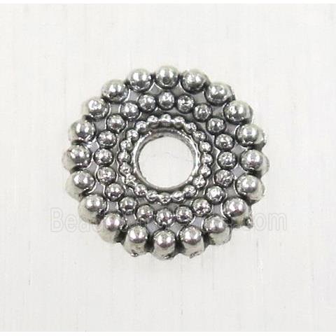 tibetan silver spacer beads, zinc, non-nickel