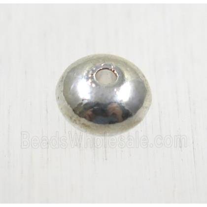 tibetan silver zinc rondelle beads, non-nickel