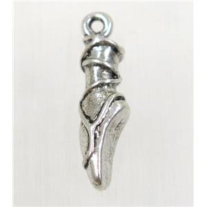 tibetan silver pendant, non-nickel, approx 5x21mm [AD1443]