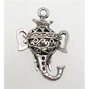 tibetan silver pendant, non-nickel, approx 18x24mm [AD45684]
