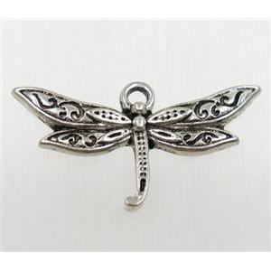 tibetan silver dragonfly pendant, non-nickel, approx 16x23mm [AD47774]