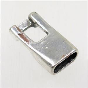 tibetan silver cord end, non-nickel, approx 12x23mm [AD47889]