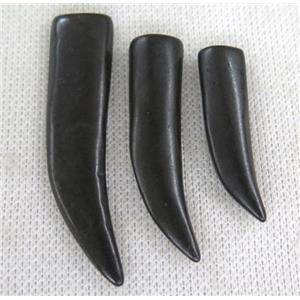 black cattle bone horn pendant without hole, approx 10-40mm [BJAS115-S]