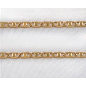 stainless steel chain, gold plated, approx 2.5mm wide [CHCL200]