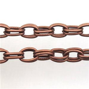 iron chain, antique red, approx 5-8mm [CHCL316]