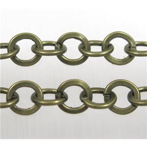 iron chain, Antique bronze, approx 8mm dia [CHCL50-8MM]