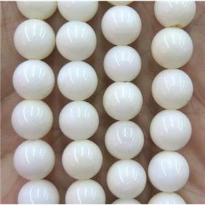 round white Coral Beads, approx 4mm dia [CRRD012-4MM]
