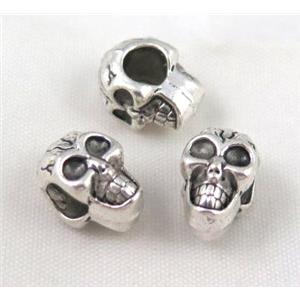 bead, tibetan silver Non-Nickel, approx 10-14mm, 5mm hole [DK10251]