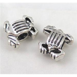 bead, tibetan silver Non-Nickel, approx 10-14mm, 5mm hole [DK10257]