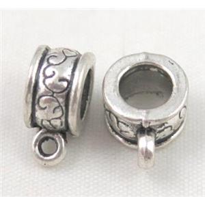 tibetan silver hanger bail Non-Nickel, approx 10-14mm, 5mm hole [DK10266]