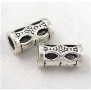bead, tibetan silver Non-Nickel, approx 10x14mm, 5mm hole [DK10298]